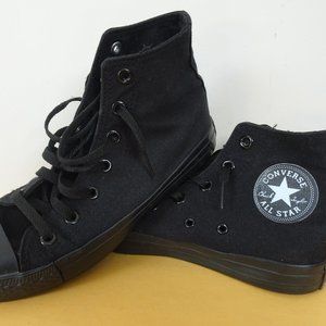 Converse Chuck Taylor All Star Hi Top Sneaker - Black with White Star Women's 5